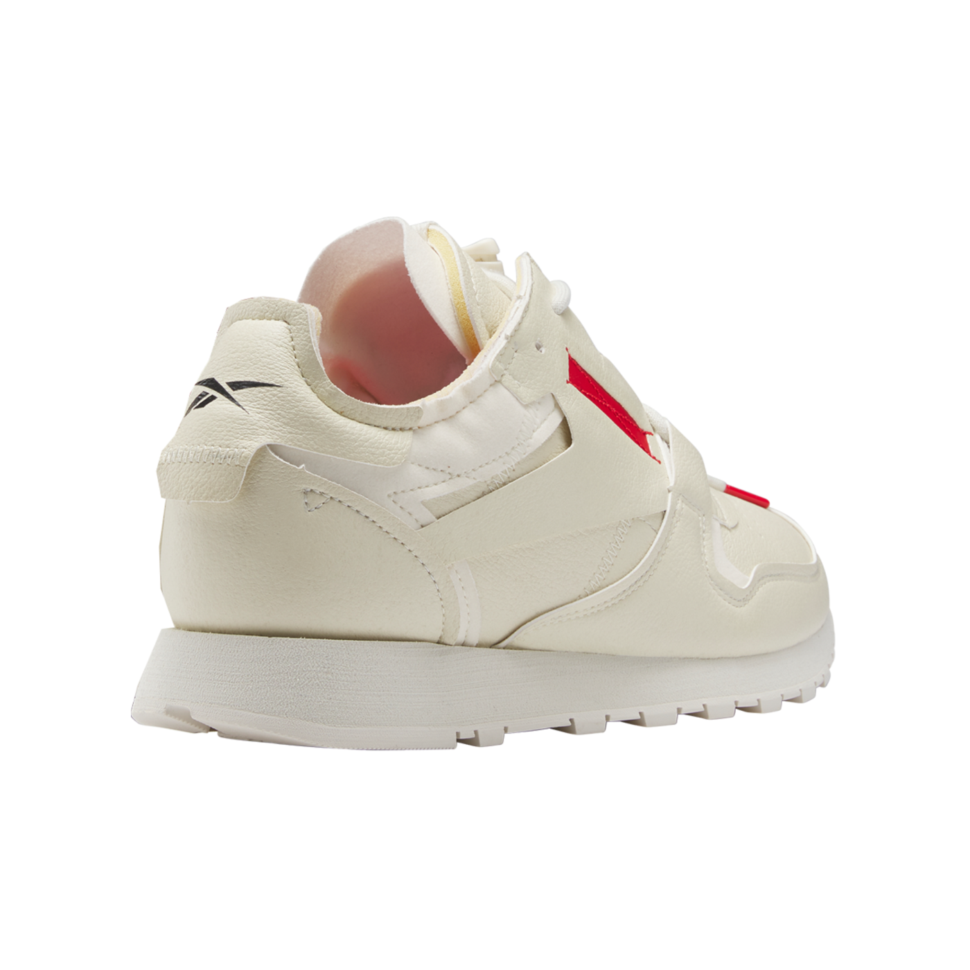 Reebok Classic Vegan Beige Rot Schwarz Laufschuh