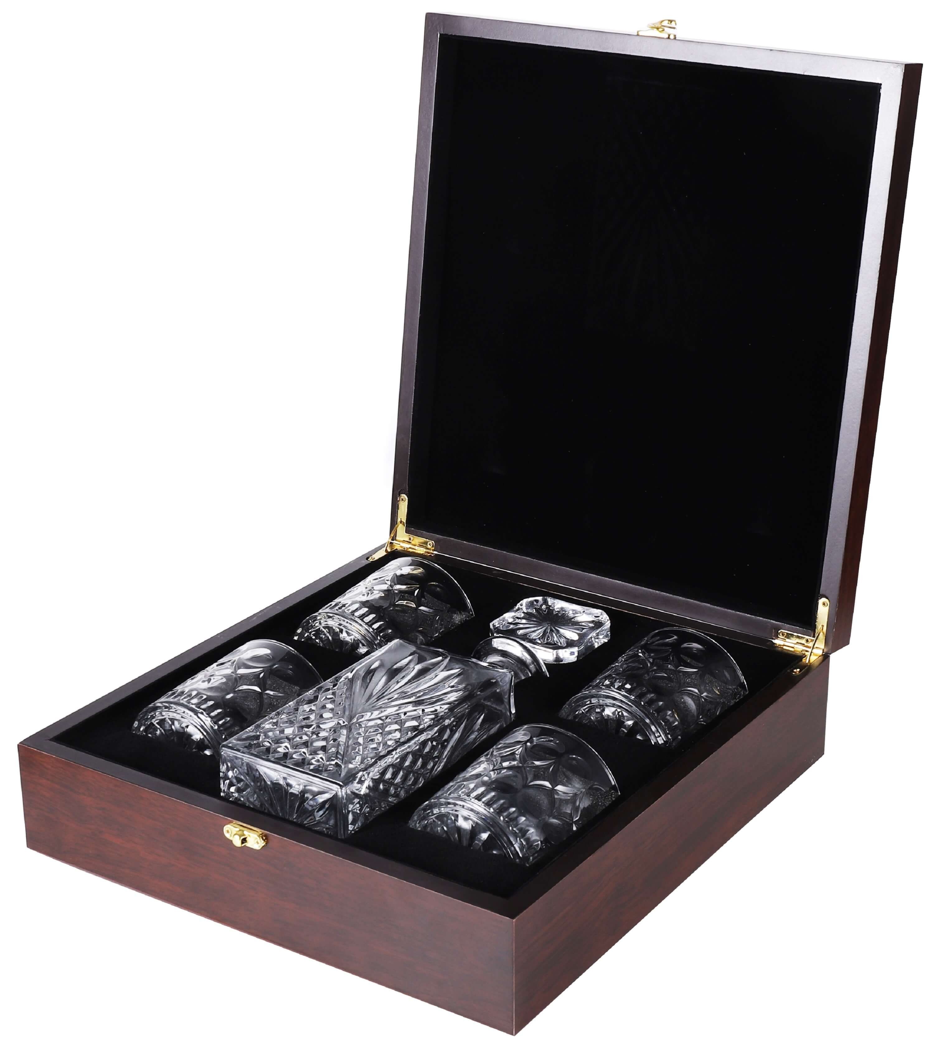 echos Gläser-Set Eco-5030, Glas, Whiskey Geschenkset 6-teilig, Edle Geschenk- und Aufbewahrungsbox, Kalk-Natron-Glas, 100% Bleifrei