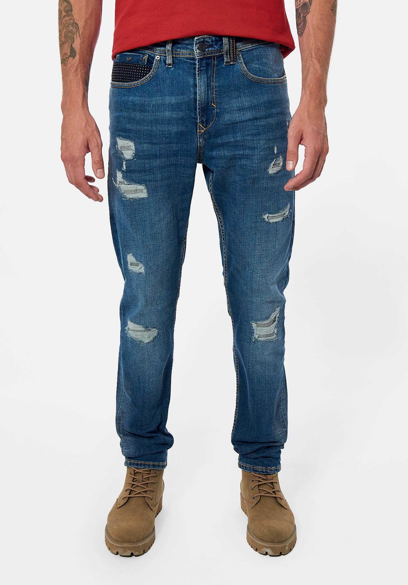 REEZE  Jean slim Homme