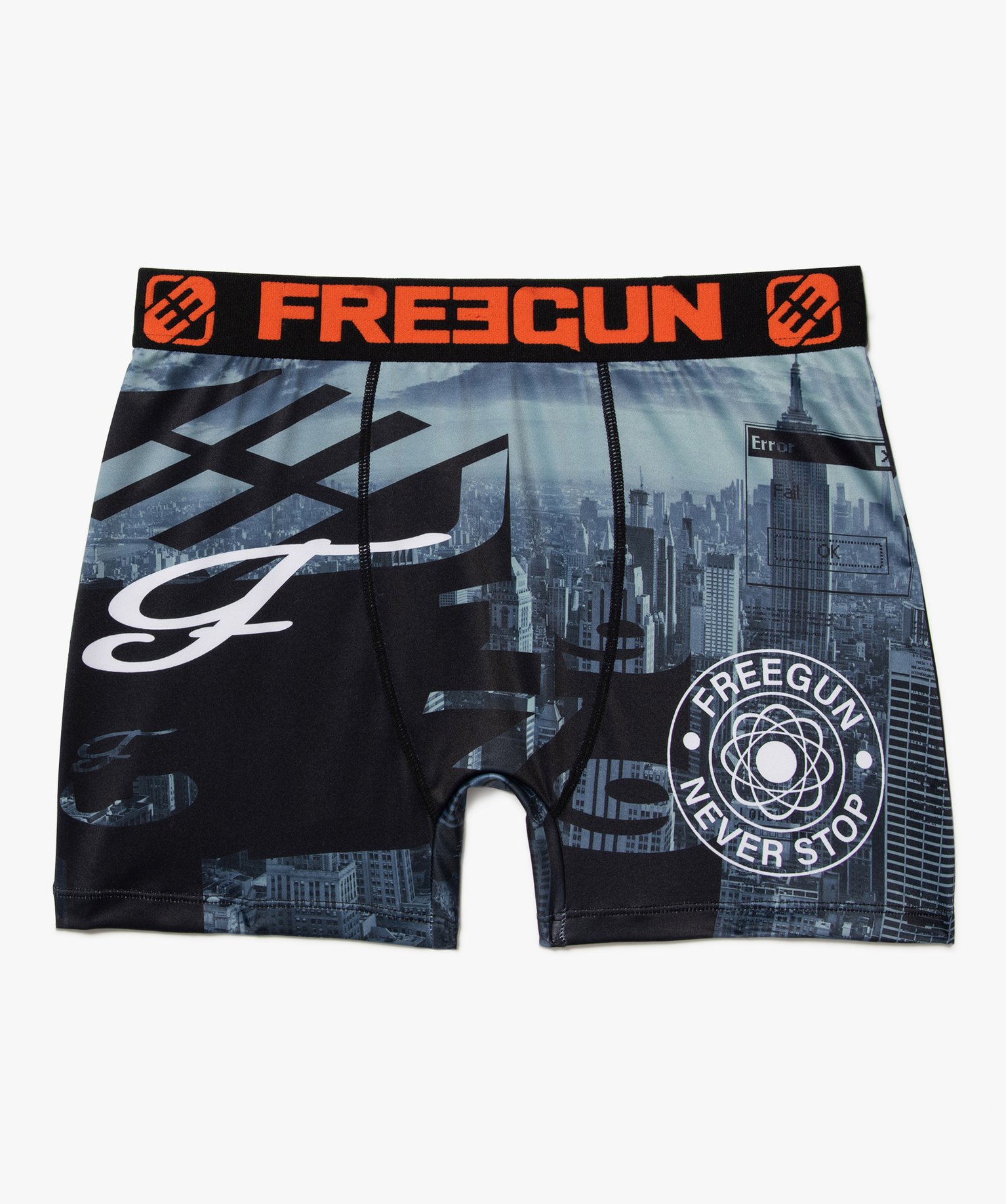Boxer homme à motif gratte-ciel et ceinture contrastée divers | GEMO