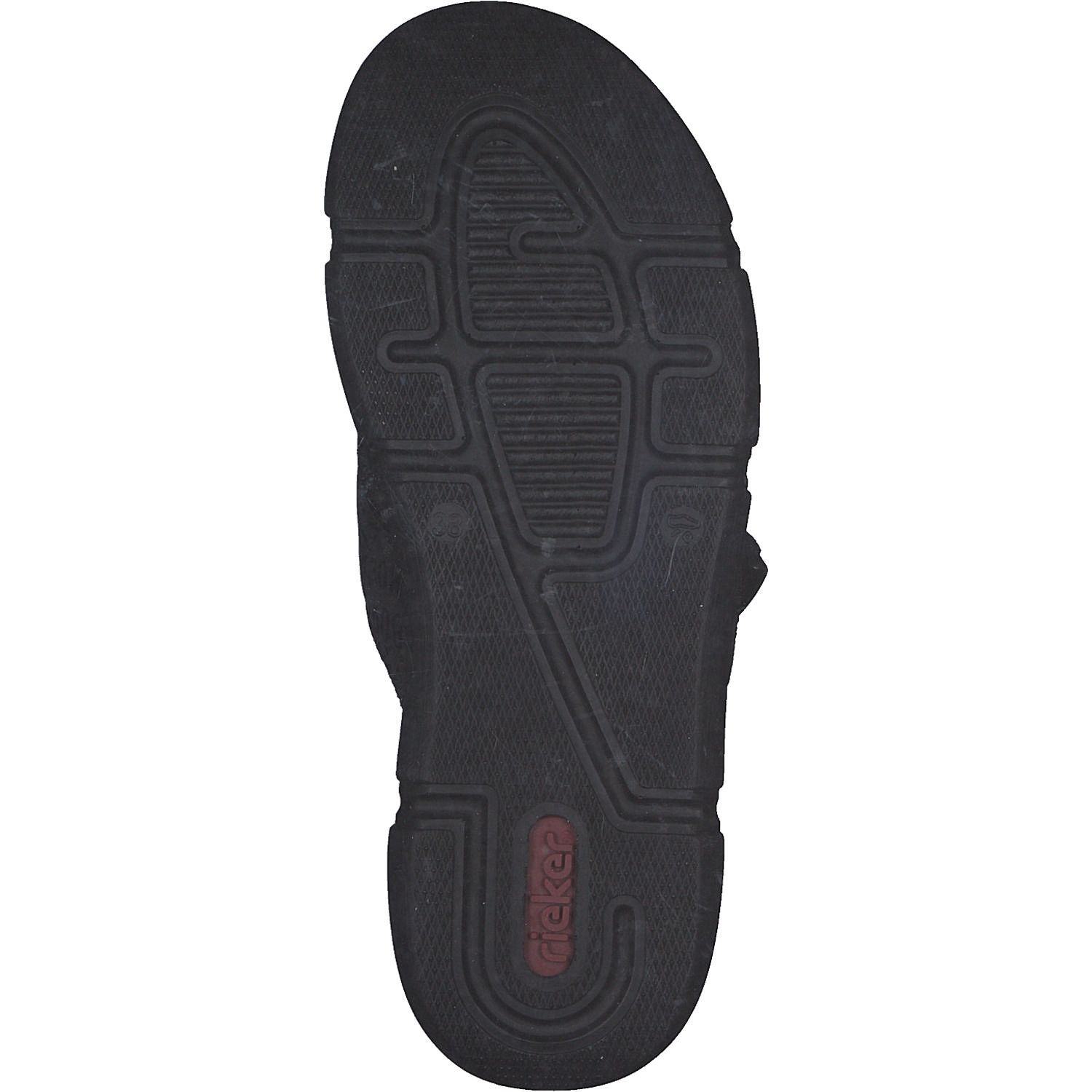 Rieker 68990, Pantoletten & Badeschuhe, Damen, Schwarz