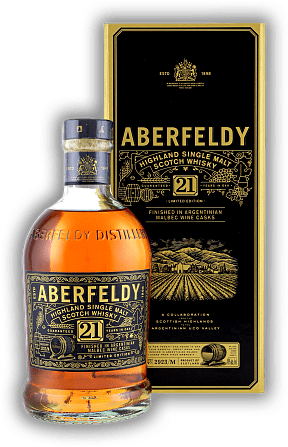 Aberfeldy 21 Years Malbec 46% Aberfeldy 21 Years Malbec 46% Limited Edition Argentinian Malbec Wine Cask Finish Finca Ambrosia. Alter 21 J. - 0,7	 Liter - Vol 46%