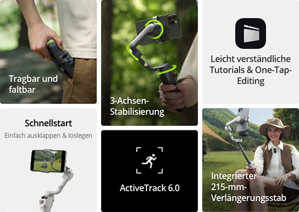 DJI Osmo Mobile 6 Platin-Grau Gimbal
