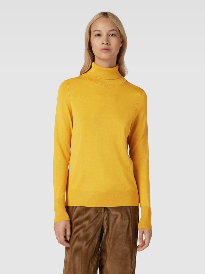 Longsleeve mit Rollkragen in messing