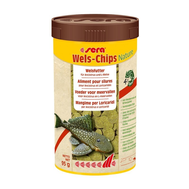 Sera Hauptfutter Sera Wels-Chips Nature 250 ml