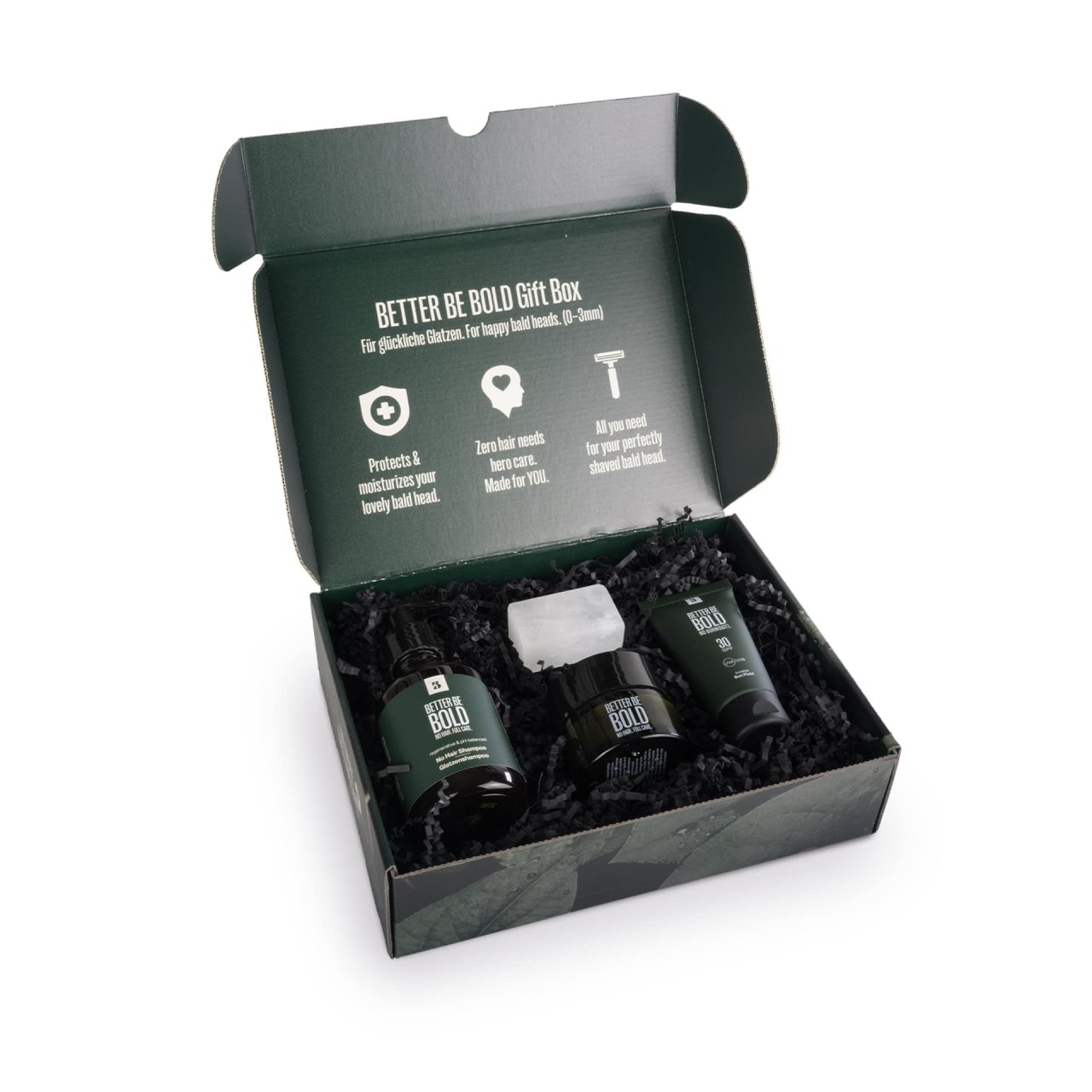 BETTER BE BOLD Set Geschenkbox für VIP-Glatzen BOLDs BEST