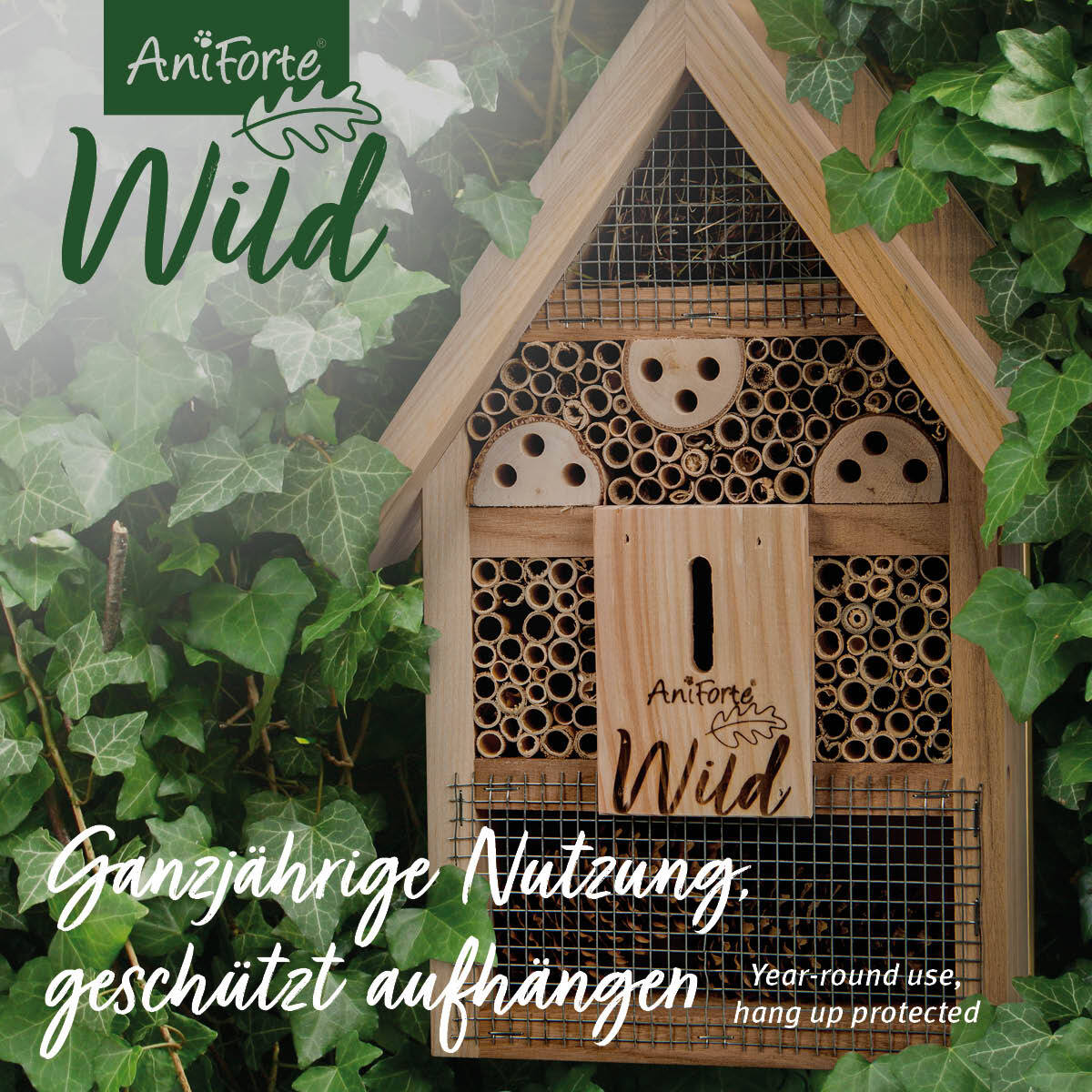 Aniforte Insekten Aniforte Wild Insektenhotel mit Lockstoff