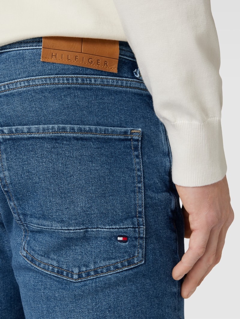 Straight Fit Jeans im 5-Pocket-Design Modell 'DENTON' in blau