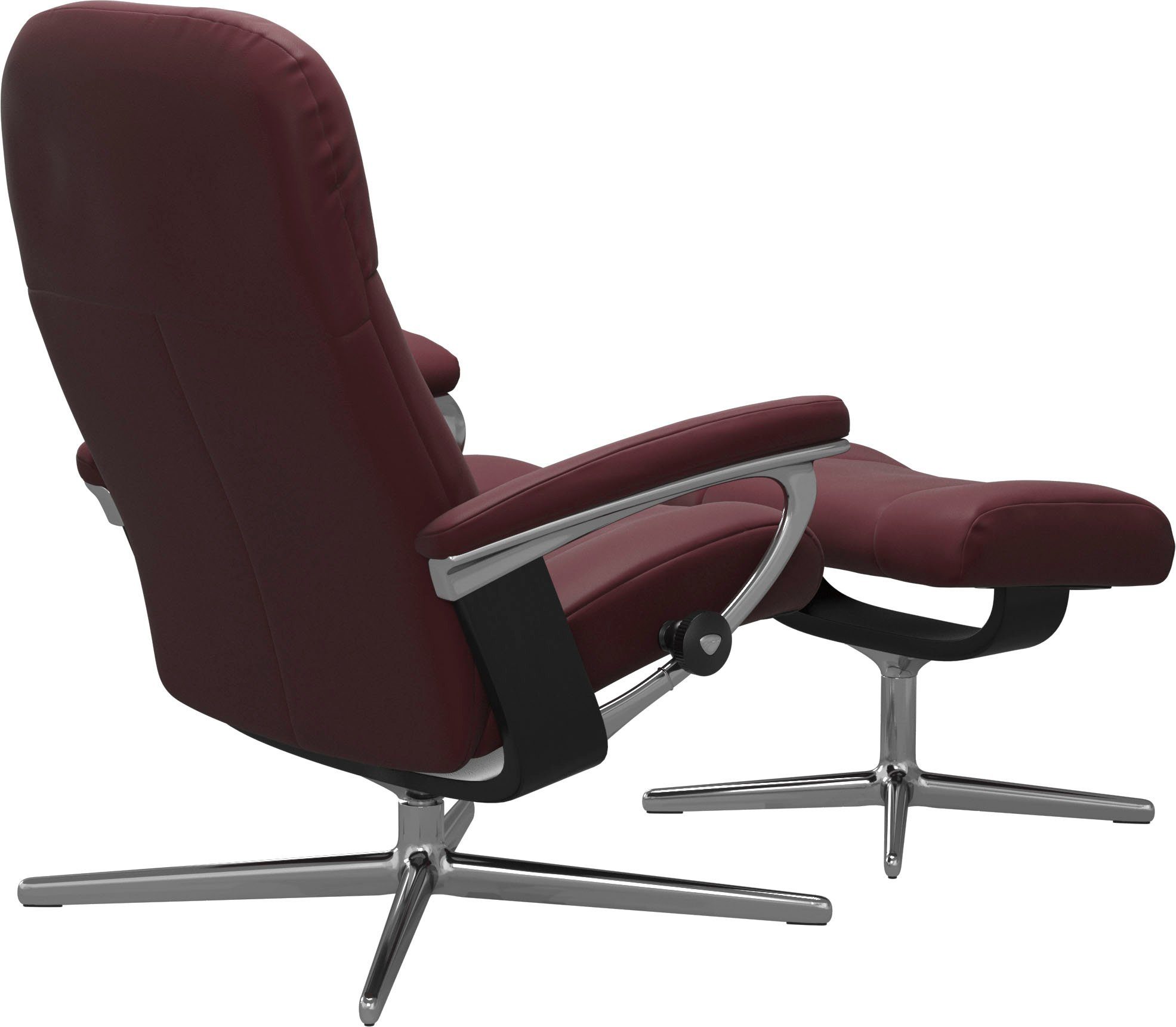 Stressless® Relaxsessel Garda, mit Cross Base, Größe M & L, Holzakzent Schwarz