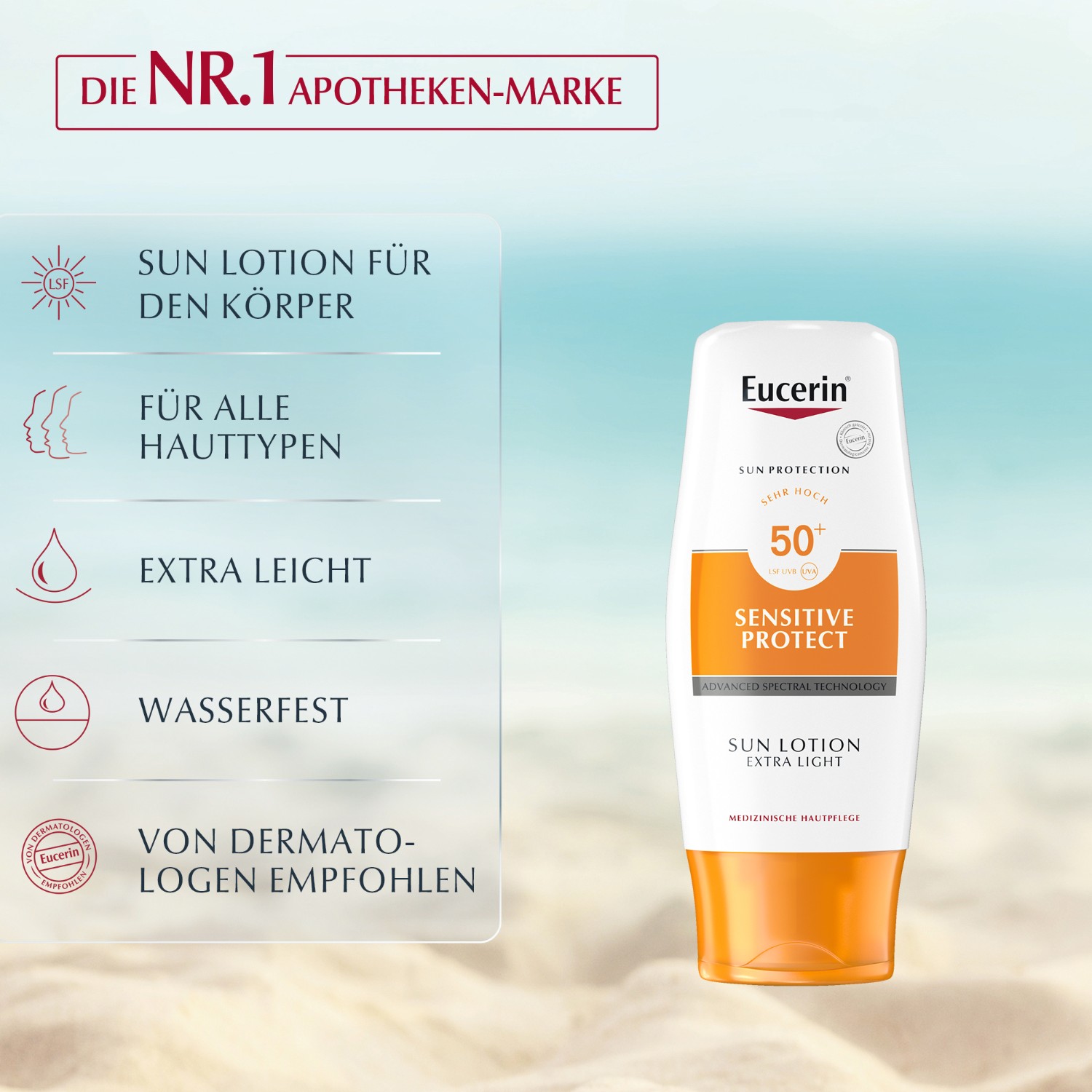 Sensitive Protect Sun Lotion Extra Leicht LSF 50+