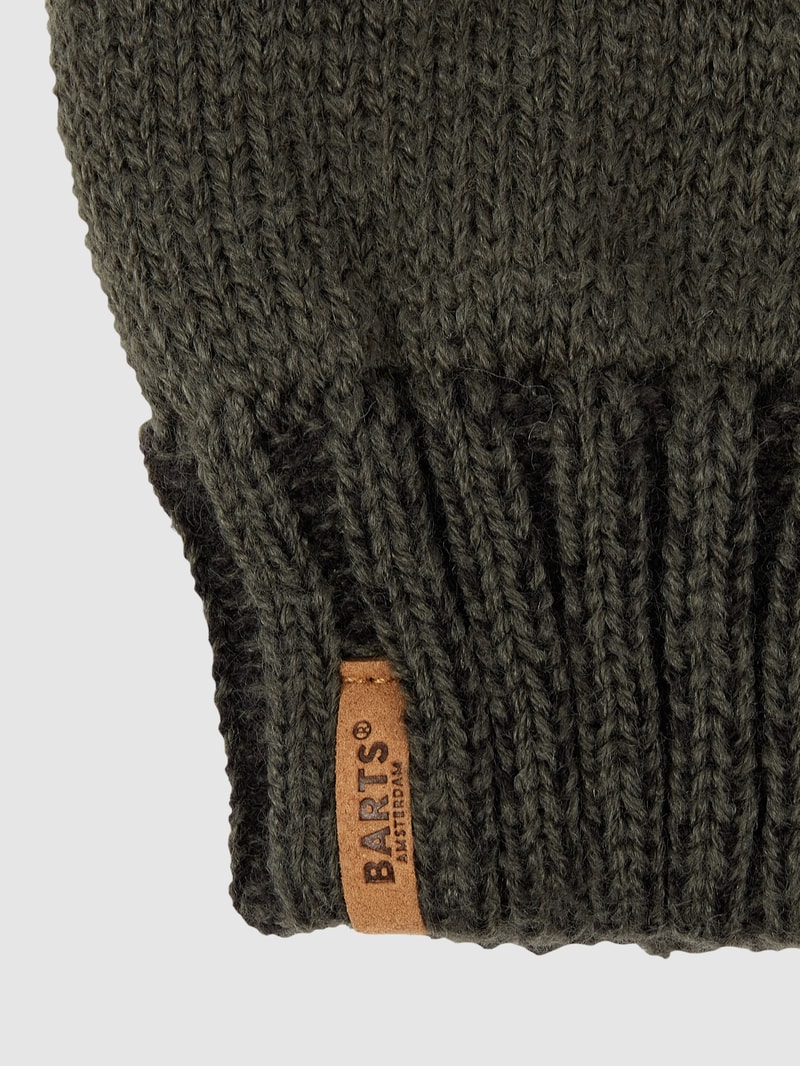 Handschuhe mit Fleecefutter Modell 'Brighton' in dunkelgrün