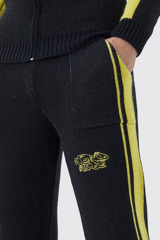 Lockere Jogginghose mit Seitenstreifen