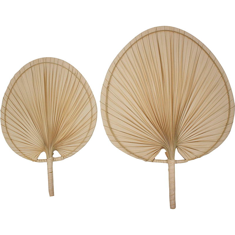 Home Veggdekor s/2 30/40 cm palmeblad