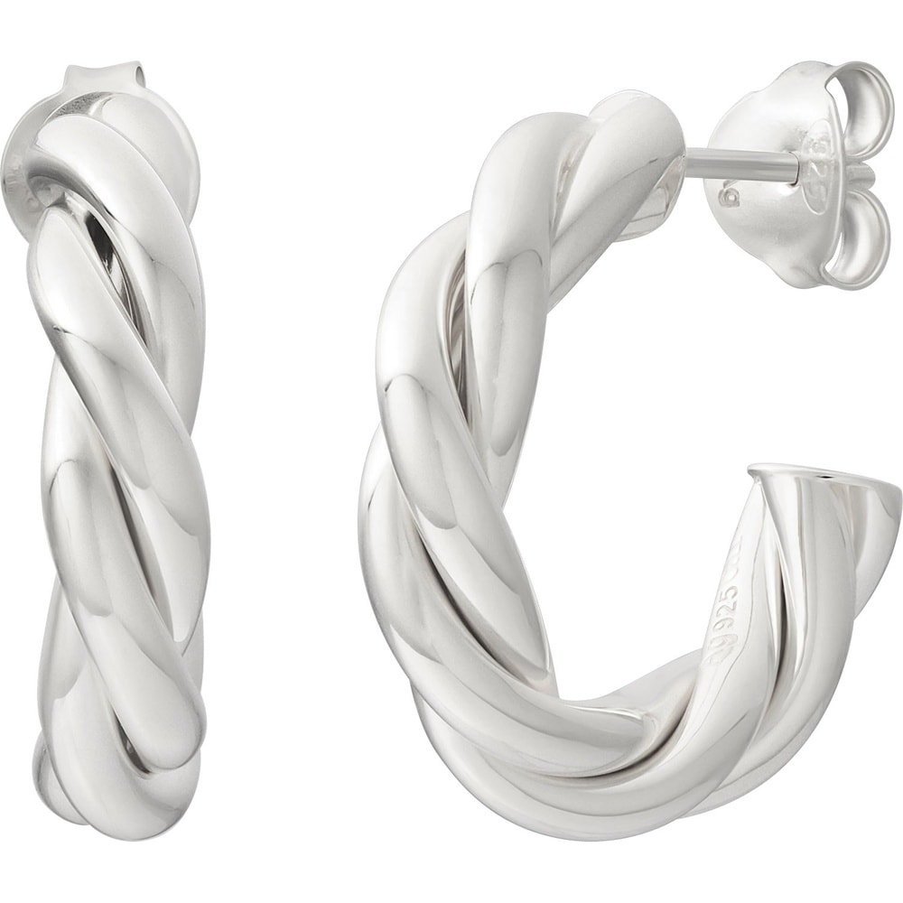 caï Créoles 925 Argent Boucles d'oreilles