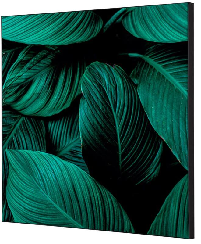 SHOWDOWN Textile Wanddekoration Botanische Blätter Mehrfarbig Aluminium
