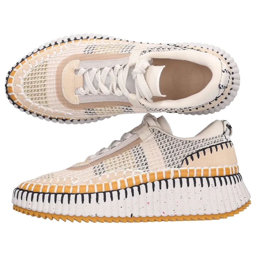 Chloé - Sneaker low NAMA Baumwolle - beige