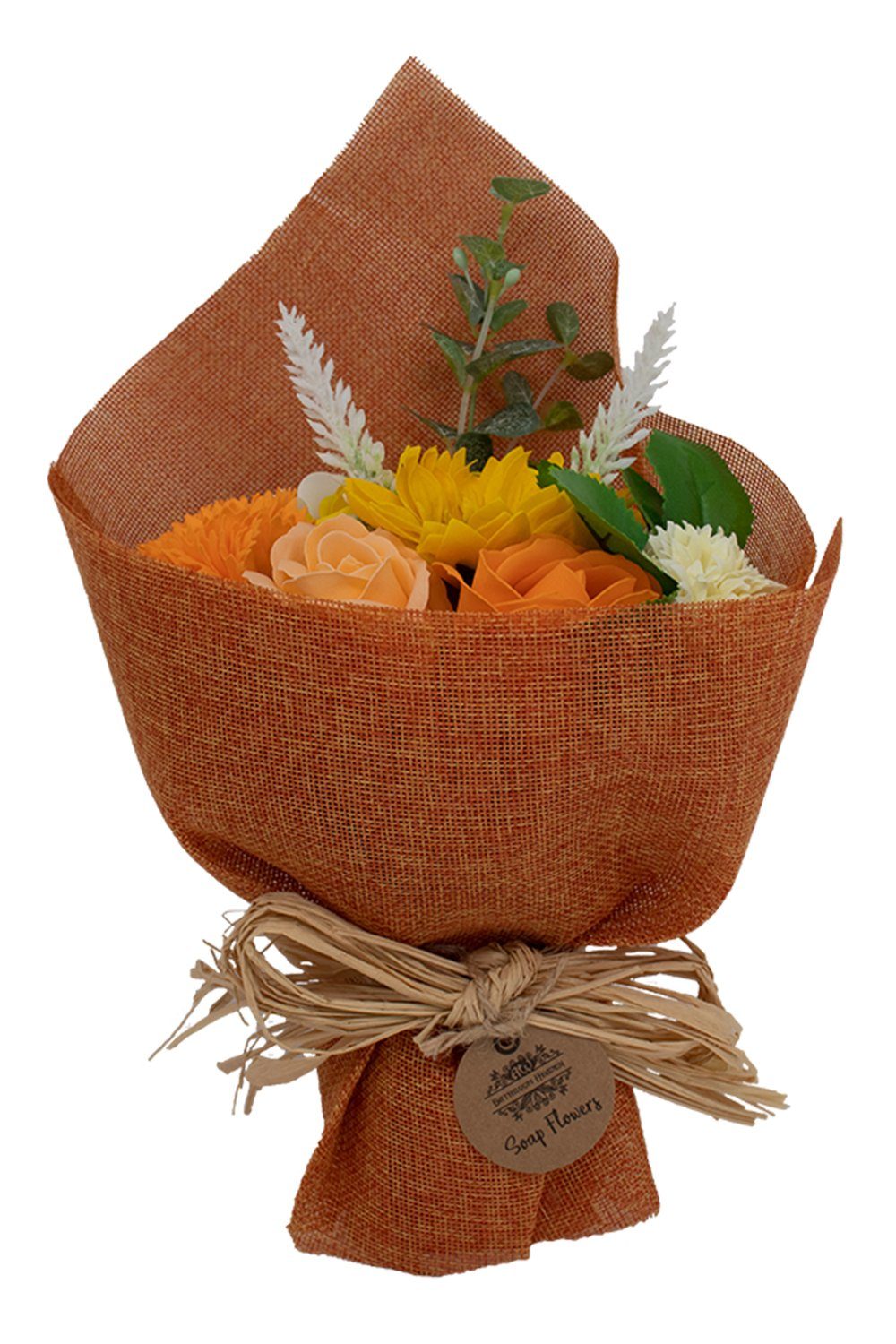 Seifen-Set Seifenblumen Bouquet Blumenstrauß Sommer Orange