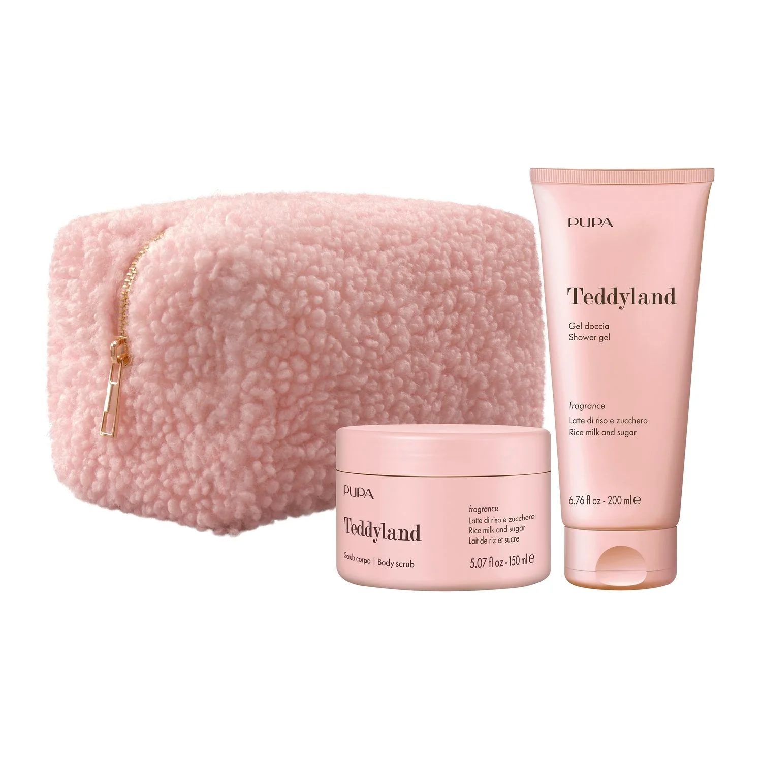TEDDYLAND KIT 2 Tratamentos Corporais - Leite de Arroz e Açúcar - Conjunto Corporal