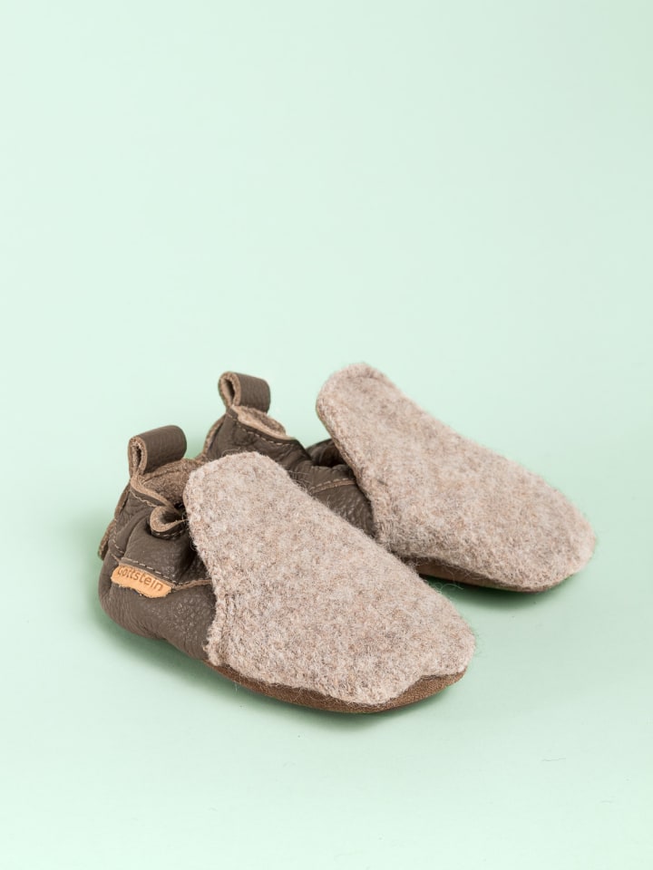 Gottstein Krabbelschuhe Plain in beige günstig kaufen 16/17