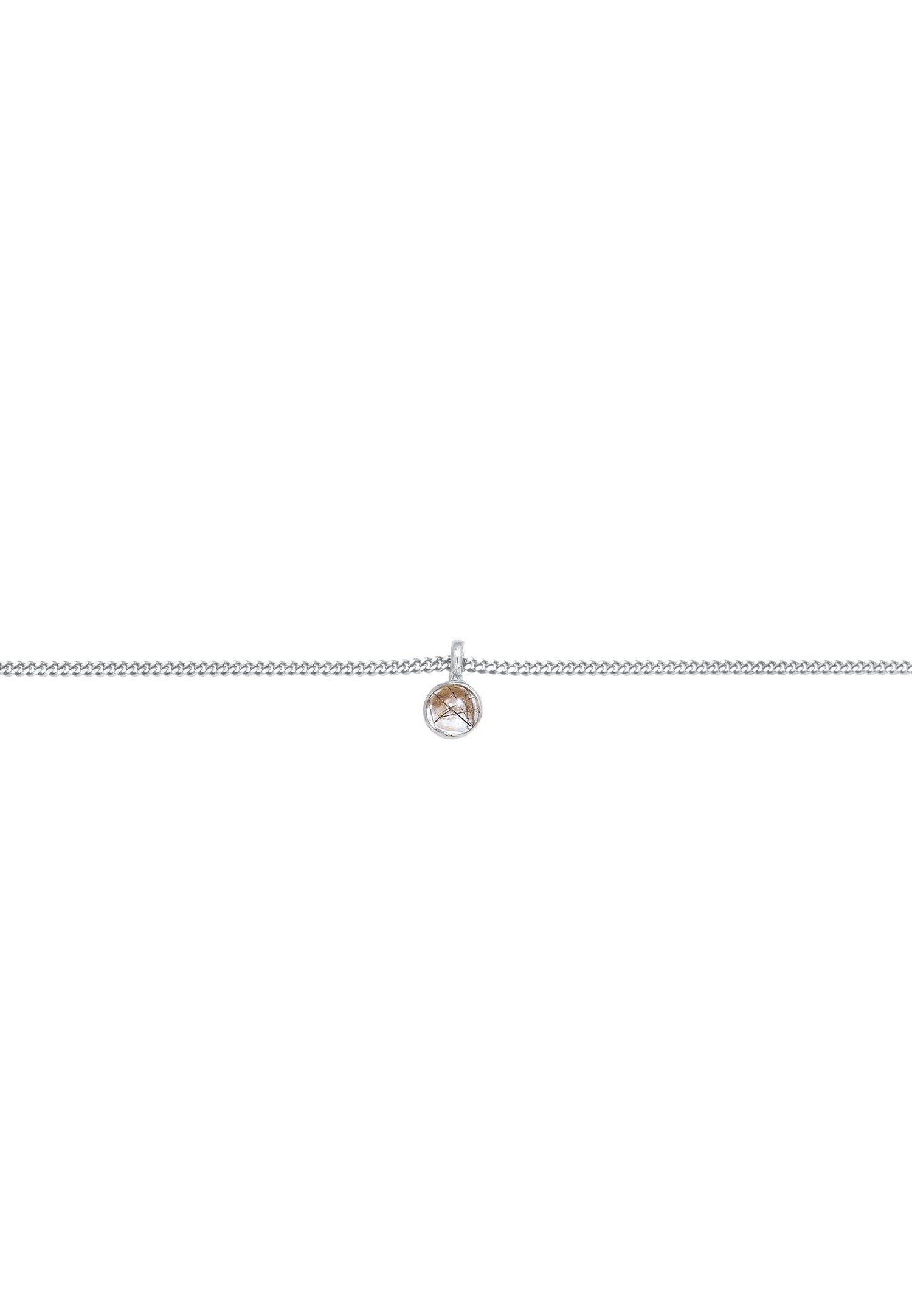 Elli Choker Solitaire privjesak s turmalinskim kvarcom ogrlica za žene - (925/1000) srebro