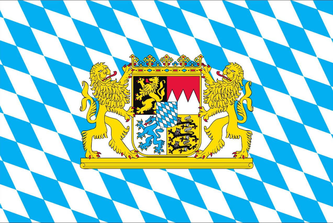 Flagge / Fahne 90x150 cm Bayern m. Löwe
