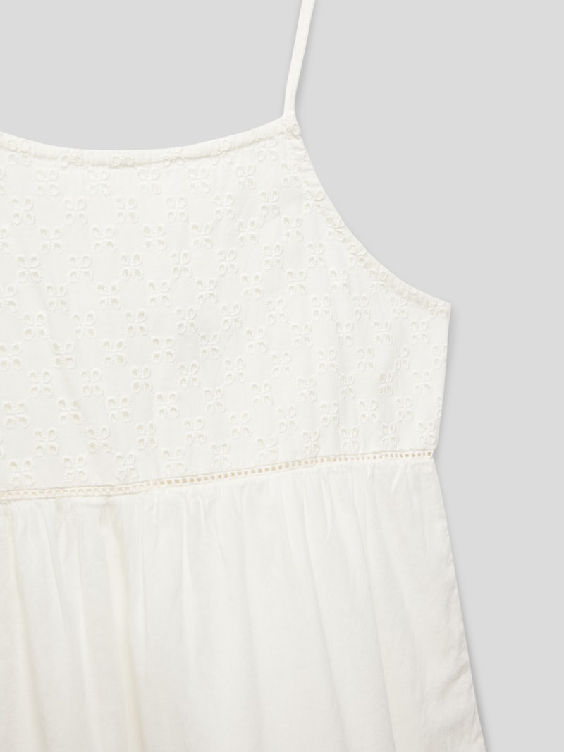 Kleid mit Label-Applikation Modell 'HAILEY' in offwhite