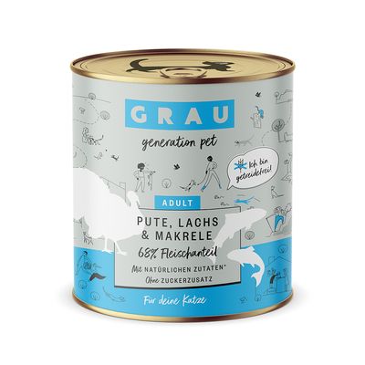 GRAU Adult Getreidefrei 6 x 800 g