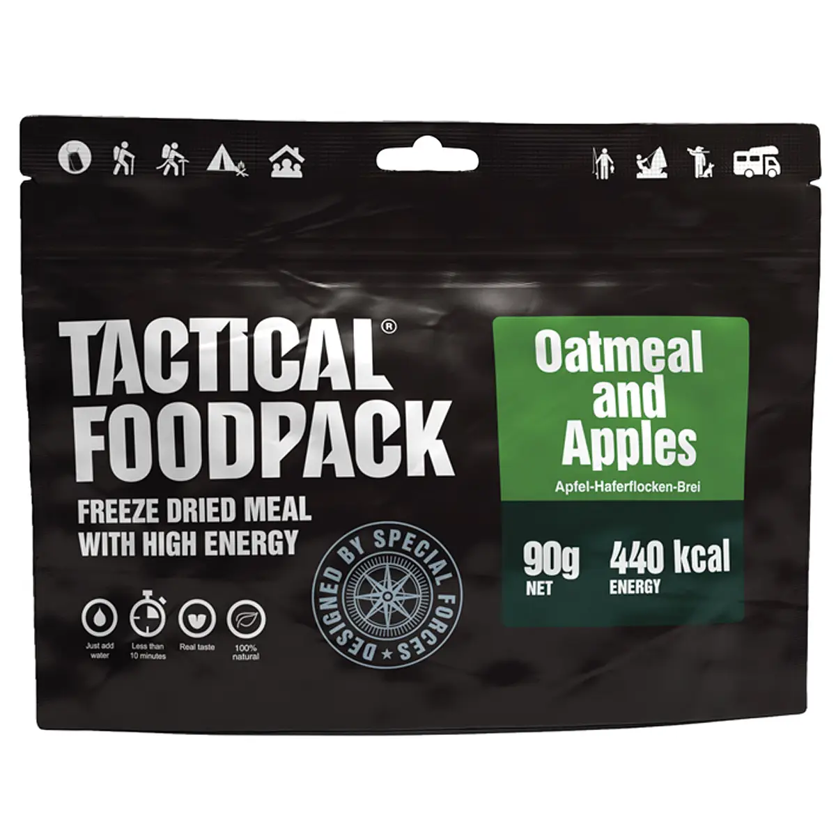 Tactical Foodpack Haferflockenbrei mit Apfel