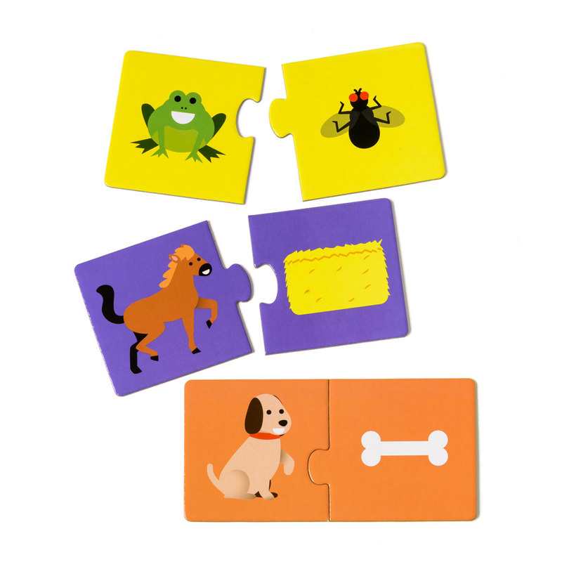 Puzzle d'association Qui mange quoi  Oxybul