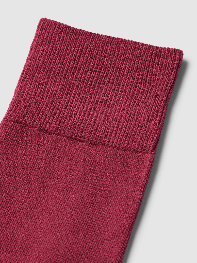 Socken mit Label-Print in pflaume