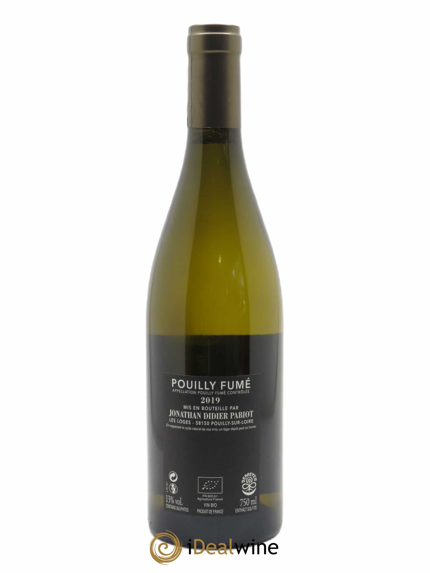 Pouilly-Fumé Eurythmie Jonathan Didier Pabiot  2019 - Lot de 1 Bouteille