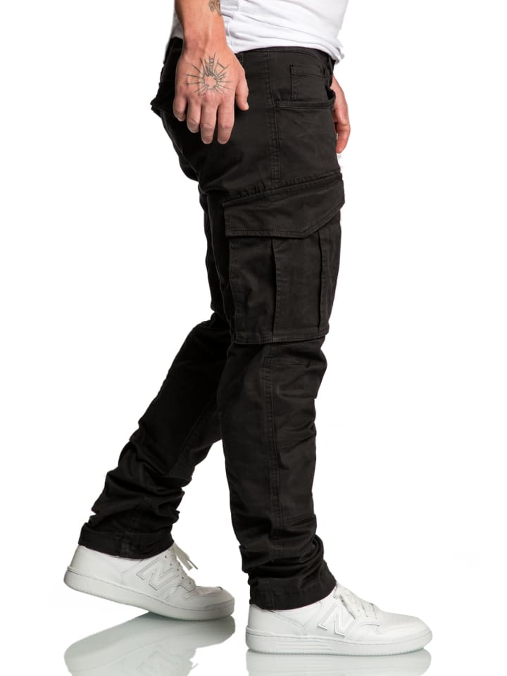 Amaci&Sons Cargo Jogger-Chino WYATT in Schwarz günstig kaufen