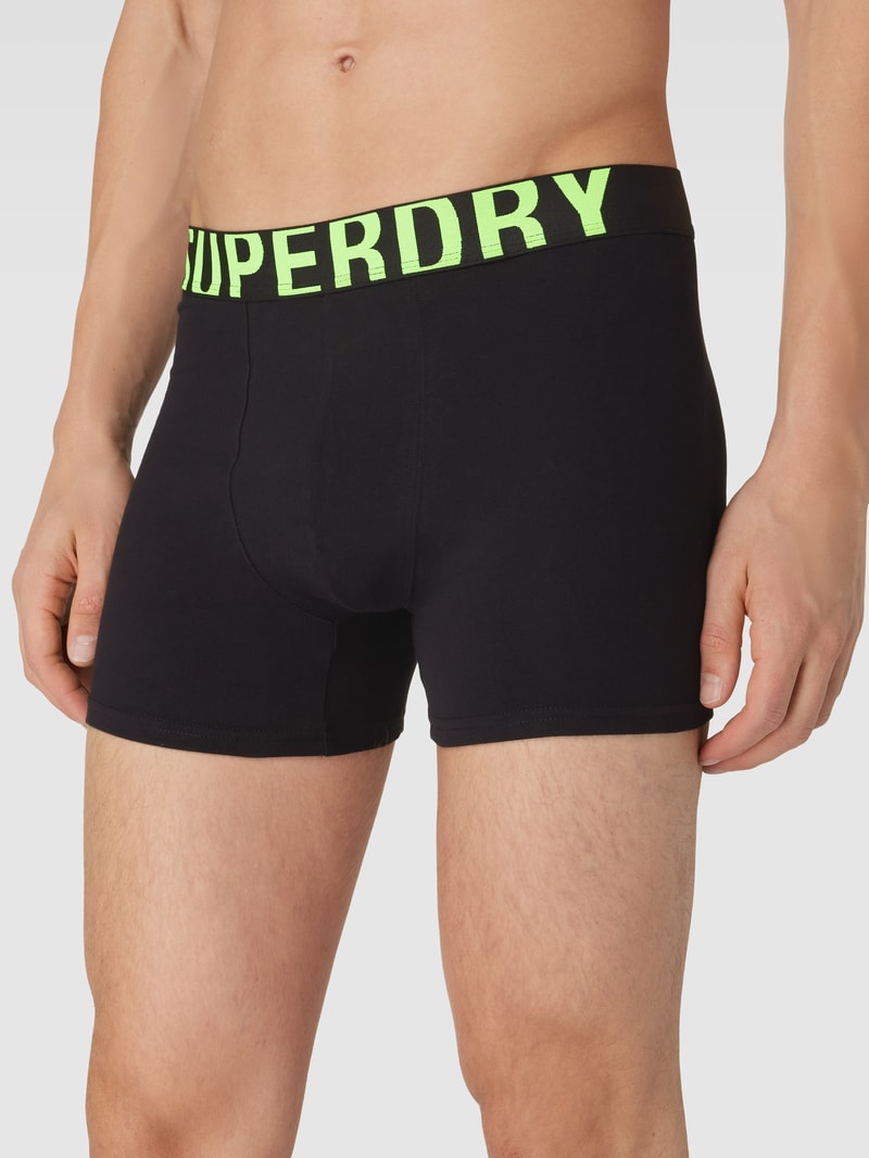 Boxershorts mit elastischem Logo-Bund 2er-Pack in neon gelb