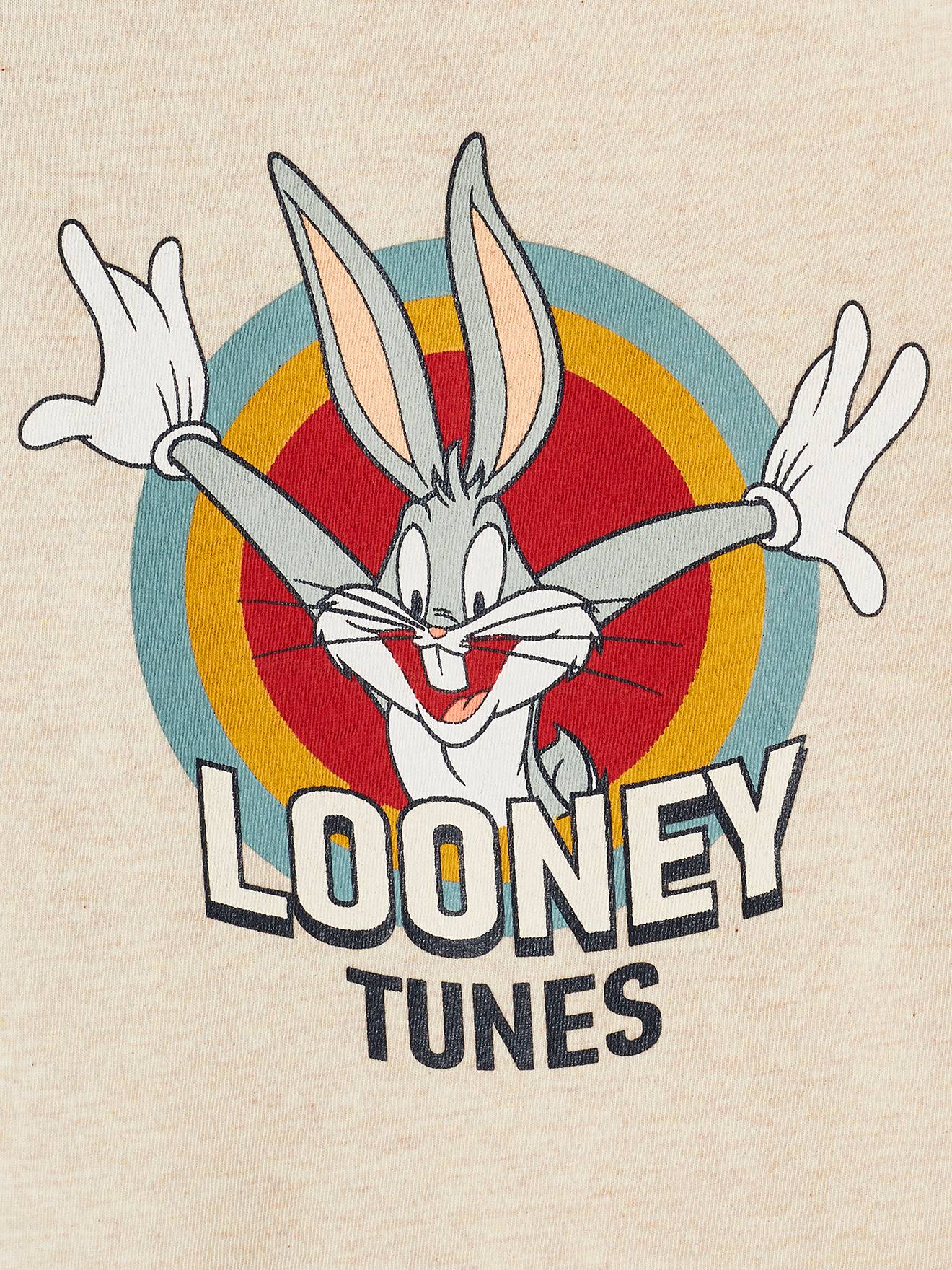 T-shirt manches courtes garçon Looney Tunes® Bugs Bunny beige chiné