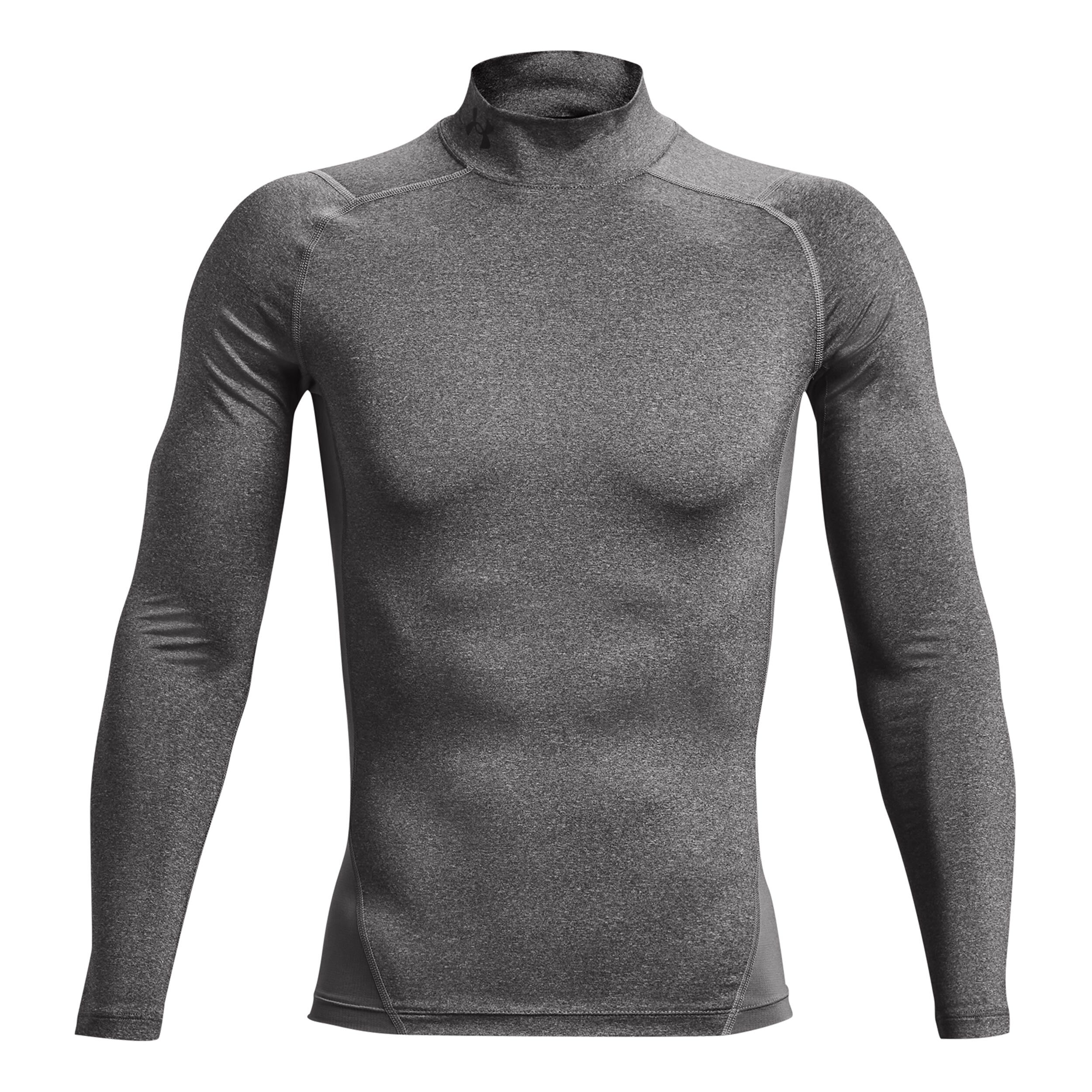 Heatgear Comp Mock Longsleeve Herren - Grau