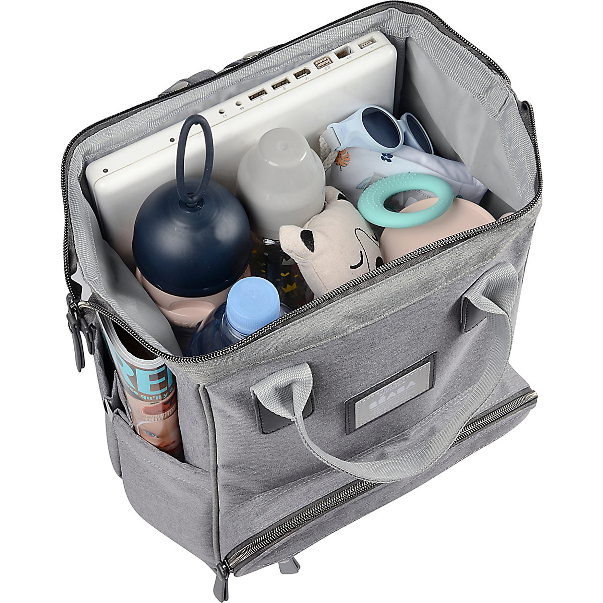 Wickeltasche Wellington - Graumeliert