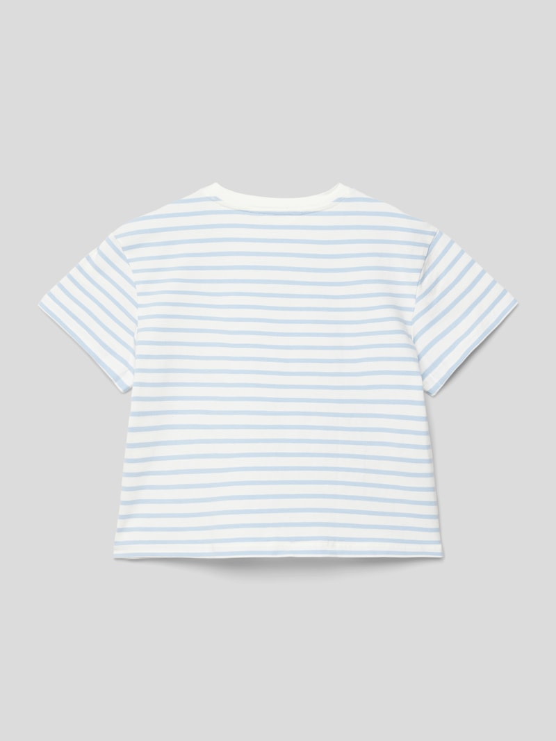 T-Shirt mit Streifenmuster Modell 'doha' in bleu