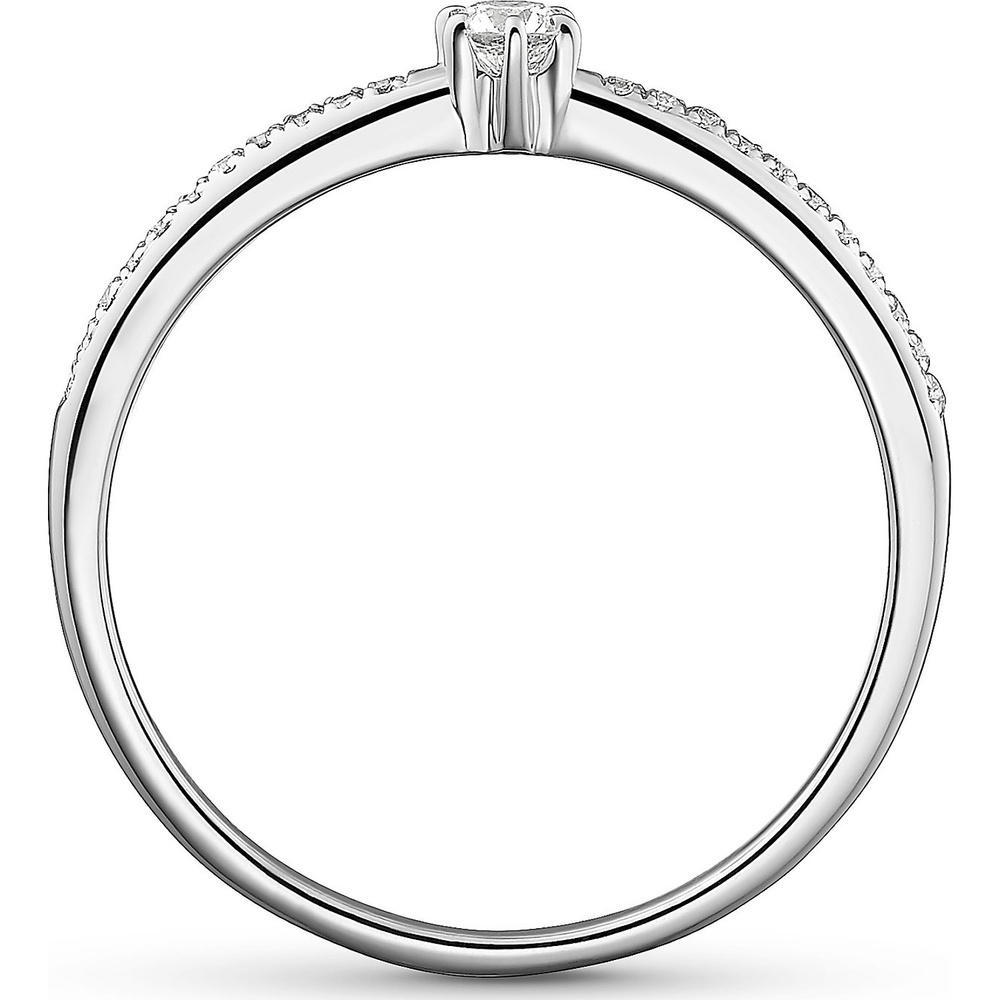 Valeria Bague pour femme 585 Or blanc or blanc Bague