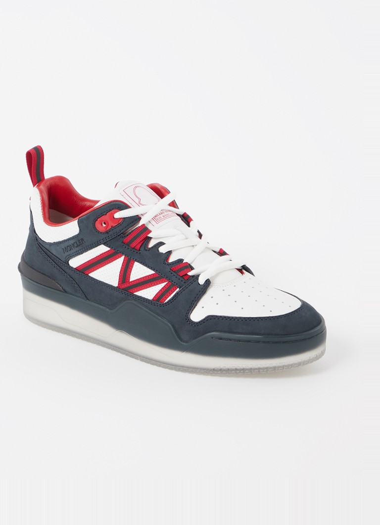 Sneakers basse Moncler Pivot in pelle con dettagli in nabuk