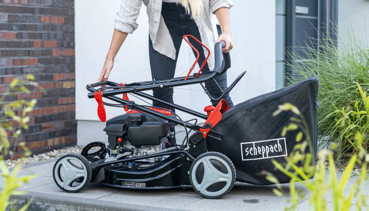 Scheppach 5911244905 Mașină de tuns iarba pe benzină MS161-46 150cc 2.6kW