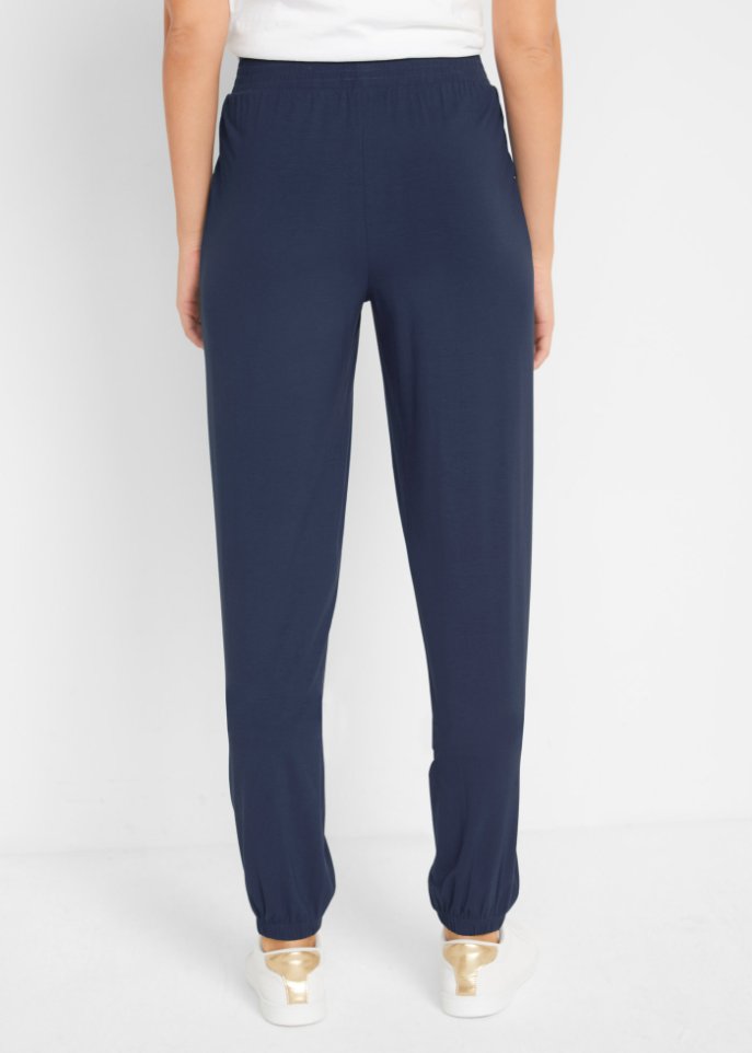 Leichte Jersey-Hose mit Bequembund und Gummizugsaum