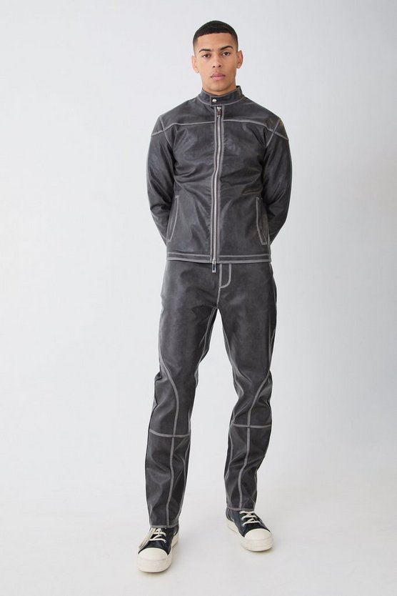 PU-Hose mit geradem Bein