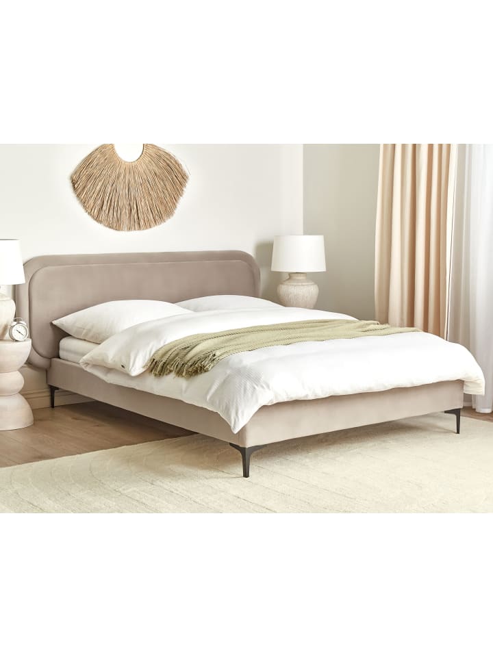 Beliani Doppelbett SUZETTE in Beige - (W) 188 x (H) 98 x (L) 212 cm günstig kaufen onesize