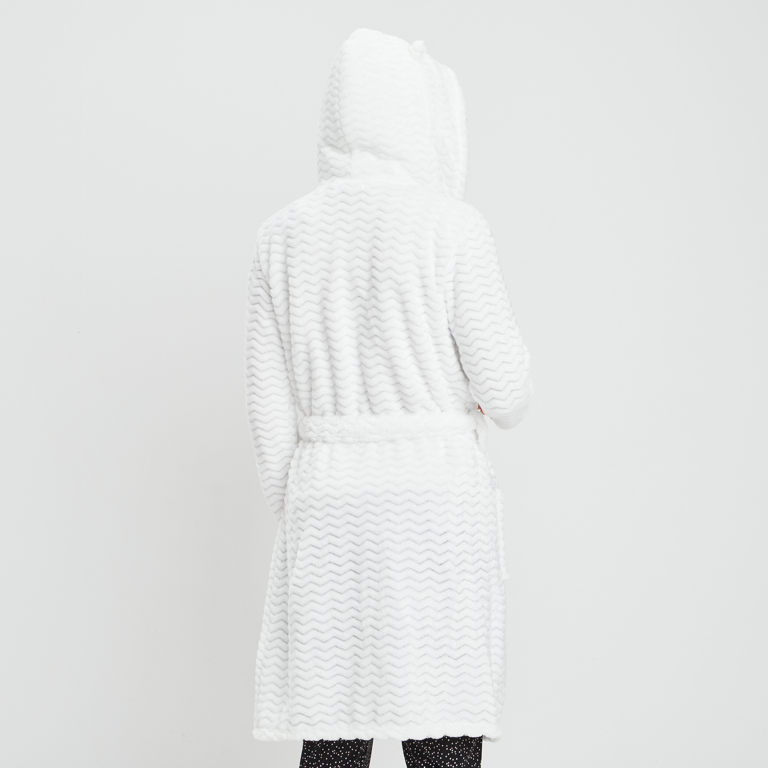 Peignoir à capuche ecru femme | La Halle
