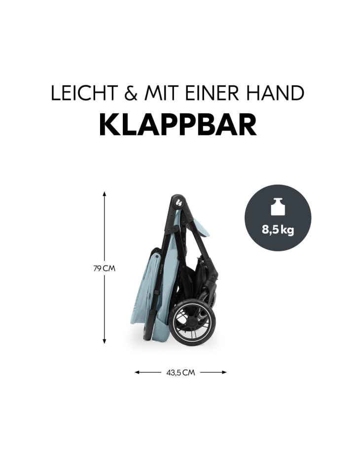 Hauck Buggy Shop N Care - Dusty Blue in blau günstig kaufen onesize