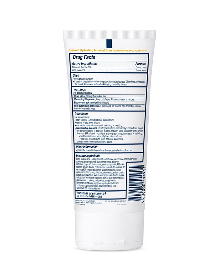 Lait corporel hydratant minéral SPF 50