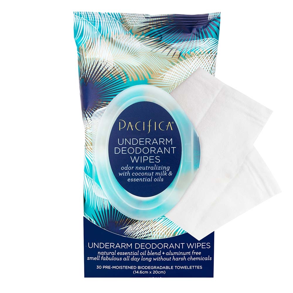pacifica beauty Lingettes déodorantes Coconut Milk & Essential Oils Soin Corps
