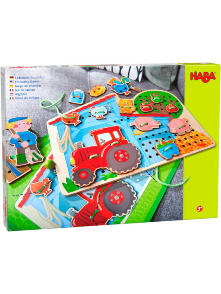 Haba Fädelspiel Bauernhof, ab 3 Jahre günstig kaufen onesize