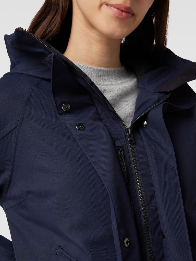 Parka mit Kapuze Modell 'LUNA' in dunkelblau