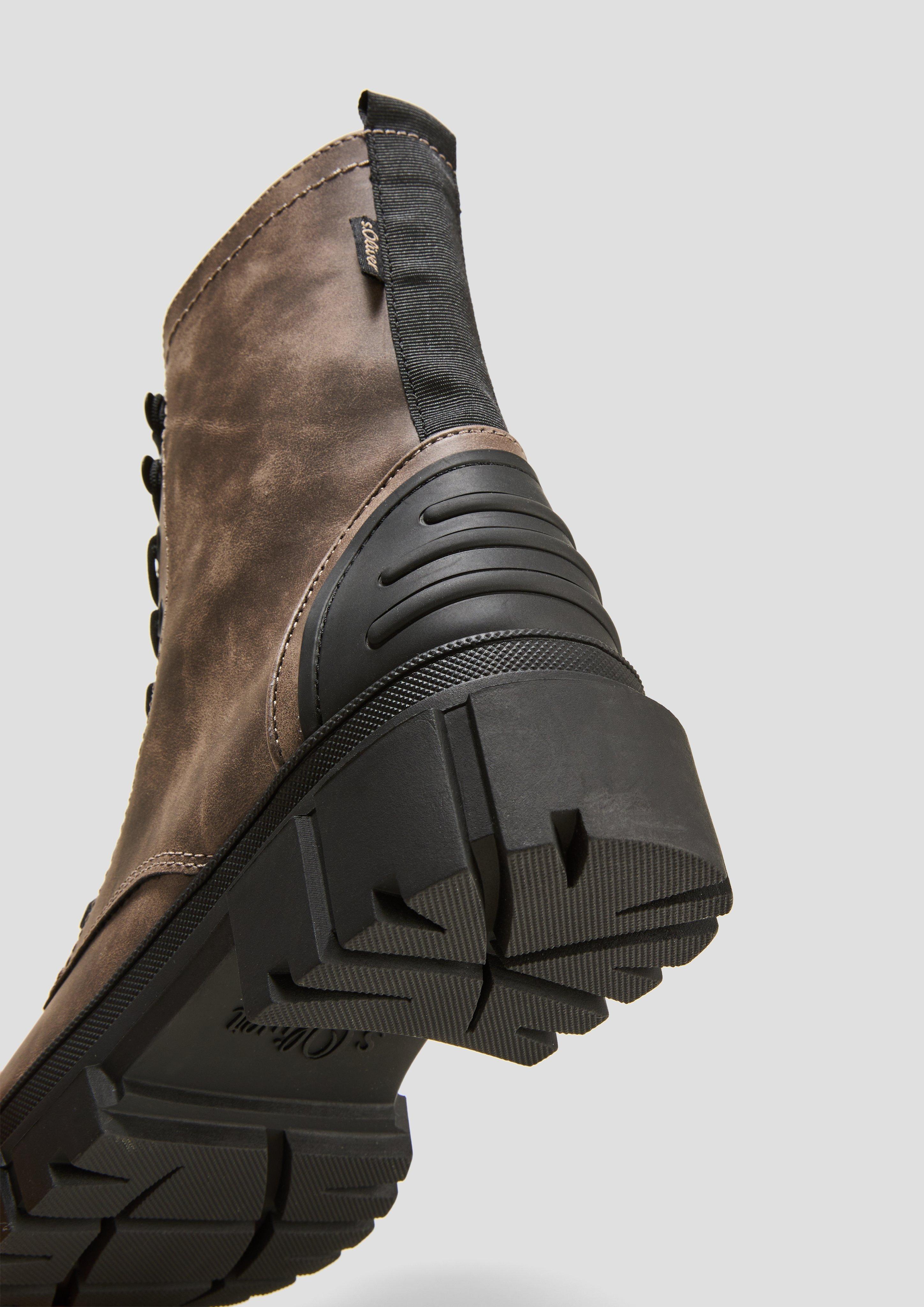 Chunky Boots in Leder-Optik  6008287-300